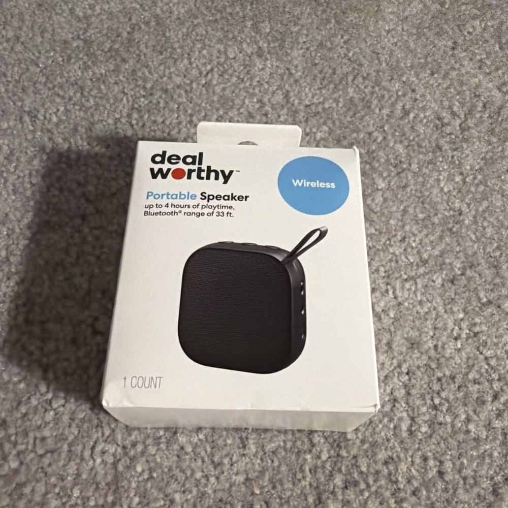 dealworthy Portable Wireless Bluetooth Speaker Black New Sealed 008 03 0113